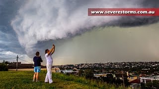 Severe storm strikes Sydney with hail and lightning [upl. by Stanislaw]