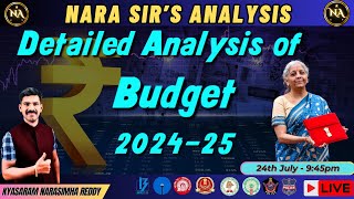 Budget 202425  Detailed Analysis  Nirmala Sitharaman [upl. by Burrows950]