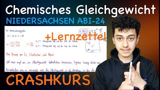 chemisches Gleichgewicht AbiCrashkurs Niedersachsen 24 komplette Zusammenfassung  Lernzettel [upl. by Pamela]