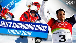 Seth Wescott wins gold medal at Torino 2006 🥇🏂  Mens Snowboard Cross [upl. by Casia]