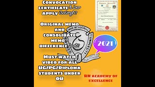 How to apply for OU convocation certificate  How to get Ou original degree certificate  Fees [upl. by Lyle100]