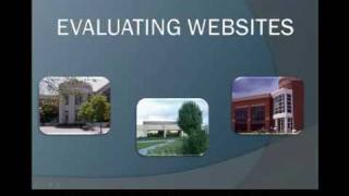 Evaluating Websites [upl. by Ecurb]