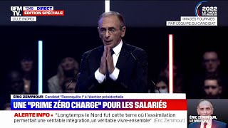 Le discours d’Éric Zemmour à Lille en intégralité [upl. by Hcurob710]