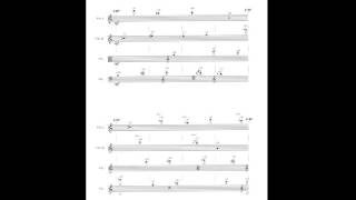 James Tenney  Arbor Vitae w score for string quartet 2006 [upl. by Aitret]