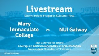 NUI Galway v Mary Immaculate College  Electric Ireland Fitzgibbon Cup Thursday 14th February [upl. by Tallbot]