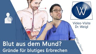 Bluterbrechen Plötzlich Blut im Mund👆 Was kann es sein Von Notfall über Magengeschwür bis Krebs❗ [upl. by Kunz838]