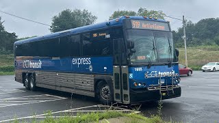 CTtransit 2017 Motor Coach Industries D4500CT 1685 Ride on route 919 Express [upl. by Eirek]