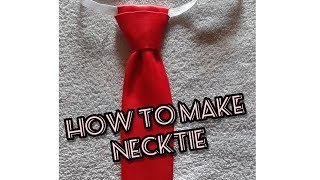 DIY NECKTIE  HOW TO MAKE NECKTIE in EASY WAY 👔 [upl. by Eseeryt]