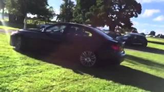 BMW F30 330d M Sport Wheel Spin on Grass Oulton Park [upl. by Aleahs905]