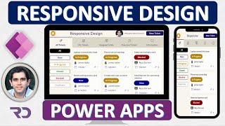 How to build Responsive Power Apps  Responsive Layouts Tabs Galleries amp Forms [upl. by Suirauqram]