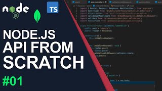 Nodejs API From Scratch Using TypeScript Express And MongoDB 1 [upl. by Dosia]