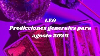 LEO PREDICCIONES AGOSTO 2024 🌙 [upl. by Jair]