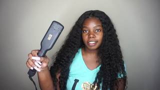 I Flat Ironed my Ali Pearl Deep Wave Hair And   Hi Im Jazmin [upl. by Winshell]