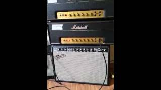 Marshall JTM 45 2245 30w head  Tubes shootout  Original 5881 X KT66 [upl. by Hubble]