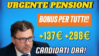 Bonus 157€ per i pensionati INPS  Capire tutto APPROVATO OGGI [upl. by Nnairrek]