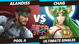 RETA 2022  AlanDiss Snake Vs Chag Palutena SSBU Ultimate Tournament [upl. by Aisyram290]