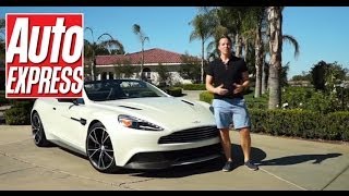 Aston Martin Vanquish Volante review  Auto Express [upl. by Holcman538]