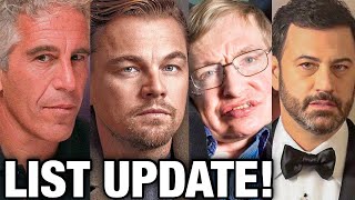 UPDATED Jeffrey Epstein List Leonardo DiCaprio Stephen Hawking amp JIMMY KIMMEL [upl. by Samuel405]