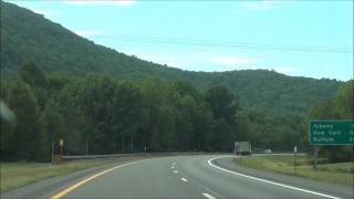 New York  Interstate 90 West Berkshire Connector  Mile Marker B24B20 72612 [upl. by Ennovihc314]