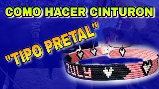 Como hacer CINTURON TIPO PRETAL tejido a mano [upl. by Nemzzaj]