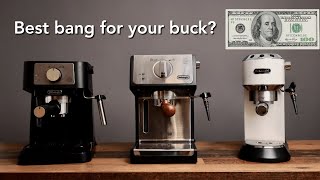 Delonghis Best Budget Home Espresso Machines Stilosa vs Dedica vs ECP 3420 [upl. by Aivato]