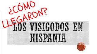 ¿Cómo llegaron los VISIGODOS a HISPANIA En 1 minuto o casi [upl. by Kotta]