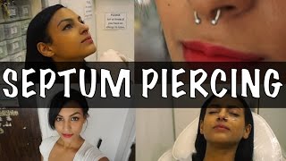 ‖ GETTING MY SEPTUM PIERCING ‖ [upl. by Tedmann721]