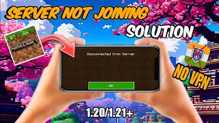 Minecraft PE Server Not Joining quotProblem Fixquot 😳  Disconnect From Server  Minecraft 121 [upl. by Sufur]