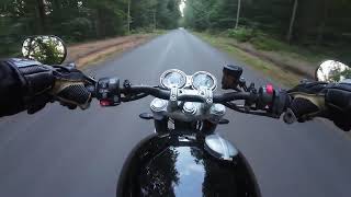 Triumph Speed Twin 1200  Passo Racing  Onboard camera 4K [upl. by Augustina144]