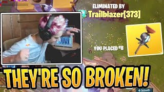 Ninja Slams Desk Because of Clingers Then Explains How to Nerf  Fortnite Best and Funny Moments [upl. by Naldo]