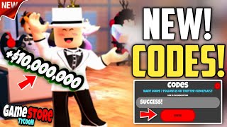 NEW ALL WORKING CODES FOR GAME STORE TYCOON IN 2024  GAME STORE TYCOON CODES [upl. by Seedman]