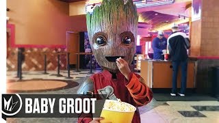 Baby Groot Dancing at Regal Cinemas quotMr Blue Skyquot  Regal Cinemas HD [upl. by Darrin]