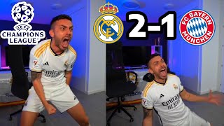 DjMaRiiO REACCIONA A REAL MADRID 21 BAYERN MÚNICH  SEMIFINAL VUELTA CHAMPIONS LEAGUE 2324 [upl. by Anoblav172]