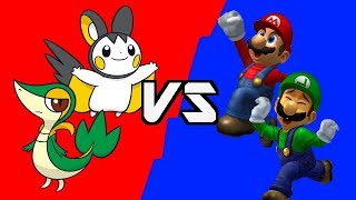 YTM MUGEN  Emolga and Snivy vs SSBM Mario and SSBM Luigi [upl. by Averir826]