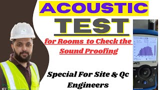 Acoustic Test for Rooms How to perform Acoustic Test civil engineer at site  qaqc [upl. by Petuu]