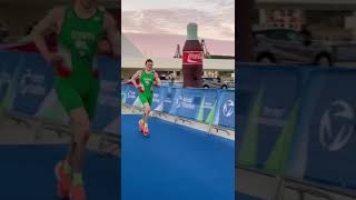 World Duathlon Spain Niall finish [upl. by Moneta136]