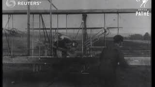 The Wright brothers first aeroplane flight 1903 [upl. by Asile]