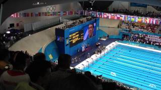 Michael Phelps gold medal ceremony at London 2012 [upl. by Annadroj412]