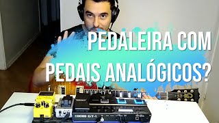 BOSS GT1  PEDALEIRA COM PEDAL ANALÓGICO FICA BOM [upl. by Savvas]