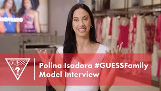 Polina Isadora GUESSFamily Model Interview [upl. by Litnahs180]