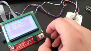 Rebel II Reprap with display quotSmart Controller LCD 12864quot  programmed electronic [upl. by Arraes]