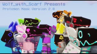 WolfwithScarf Presents Protogen Mask Version 20  Minecraft Resource Pack [upl. by Aynat]