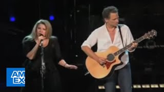 Stevie Nicks and Lindsey Buckingham Sing quotLandslidequot Live  American Express [upl. by Giffie242]