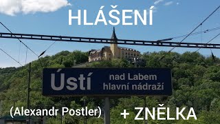 Hlášení  Ústí nad Labem hlavní nádraží HaVIS [upl. by Amabel]