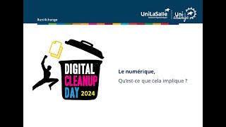 2024 Digital Clean Up UniLaSalle I Le numérique questce que ça implique [upl. by Nya]