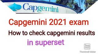 How to know results of capgemini on superset [upl. by Naamana925]