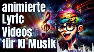 Tutorial Animierte Lyric Videos für KI Musik  visualisiere deine Musik mit vizzy [upl. by Ecnerwaled]