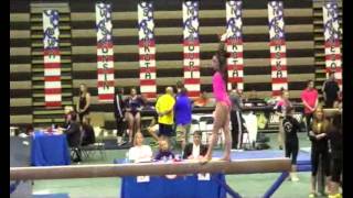 Adra Parks  Level 10 Beam  2013 Region 4 Gymnastics Championship [upl. by Ainitsirk]