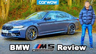 New BMW M5 2021 review see how BONKERS quick it is to 60mph [upl. by Riordan]