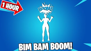 FORTNITE BIM BAM BOOM EMOTE 1 HOUR DANCE Icon Series [upl. by Ived393]